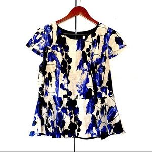 Kensie silk peplum top